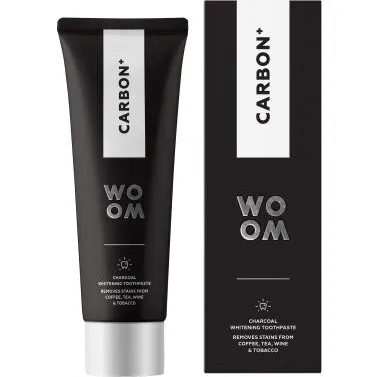 WOOM CARBON+ No.1 Whitening tandpasta 75 ml (3 stk)