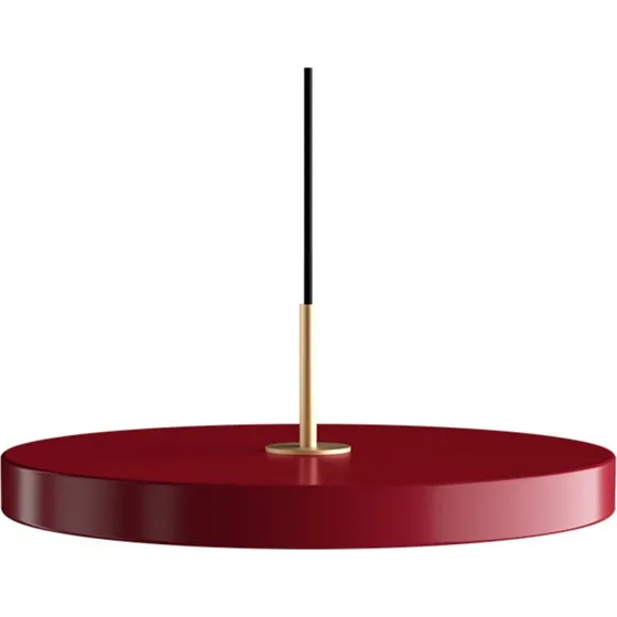 Umage Asteria Plus Pendel Medium - Ruby Red/Messing