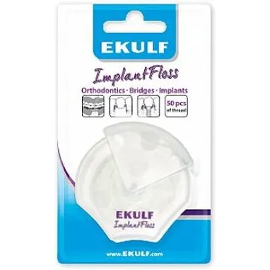 Ekulf ImplantFloss tandtråd til implantater 50 stk
