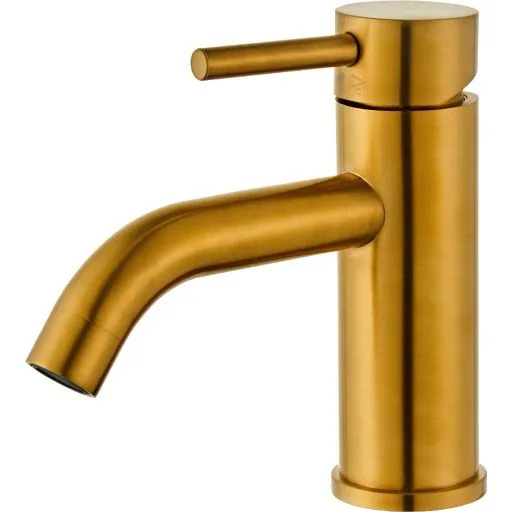 Zen Sanitary Slimline håndvaskarmatur, børstet messing