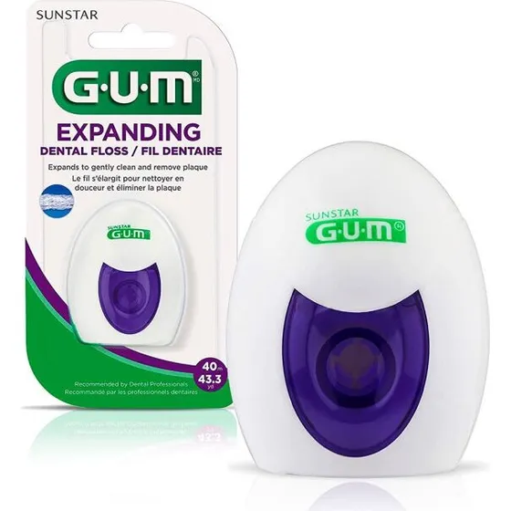 GUM Ekspanderende Tandtråd 30 m