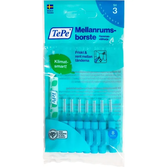 TePe Mellemrumsbørste Blå str. 3 (0,6 mm) - 8 stk
