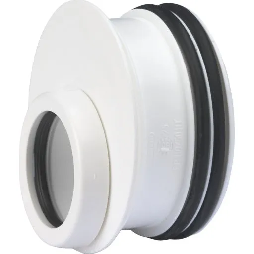 Wavin Wafix reduktion til rørspids, Ø75x32 mm, hvid
