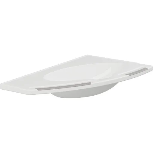 Pressalit Care Matrix Angle Deep håndvask, 100x57,1 cm, hvid, venstre