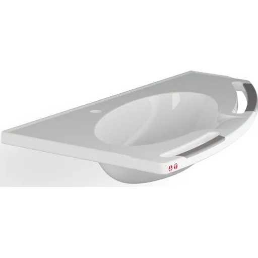 Pressalit Care Matrix Angle Deep håndvask, 100x57,1 cm, hvid