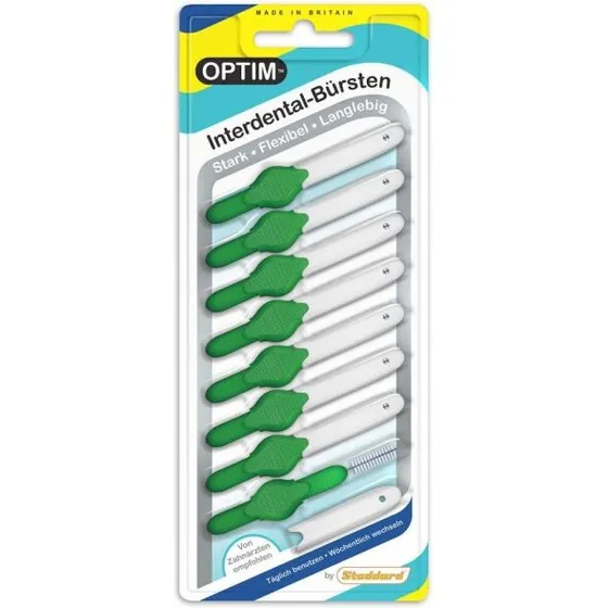 OPTIM Mellemrumsbørster 0,8 mm (ISO 5) Grøn — 8 stk