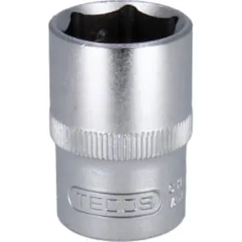 Tecos 19 mm sekskantstop, 1/2" Flankdrive matfinish