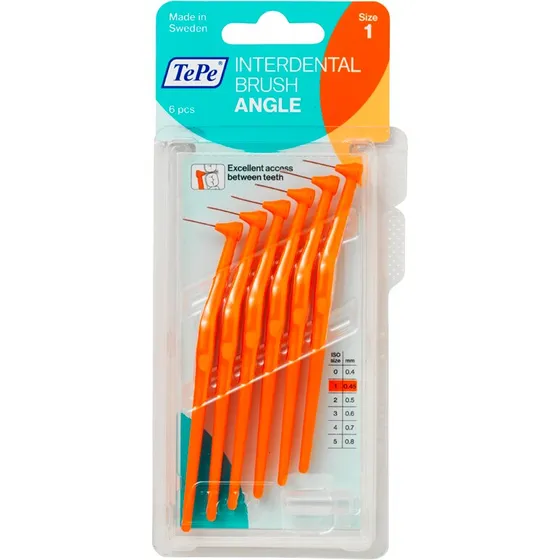 TePe Angle mellemrumsbørste 0,45 mm (orange) - 6 stk