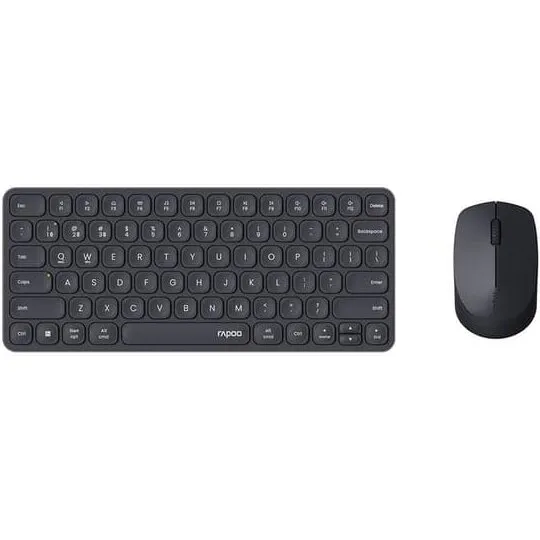 Rapoo 9010M Trådløs tastatur og mus, multi-tilstand, sort