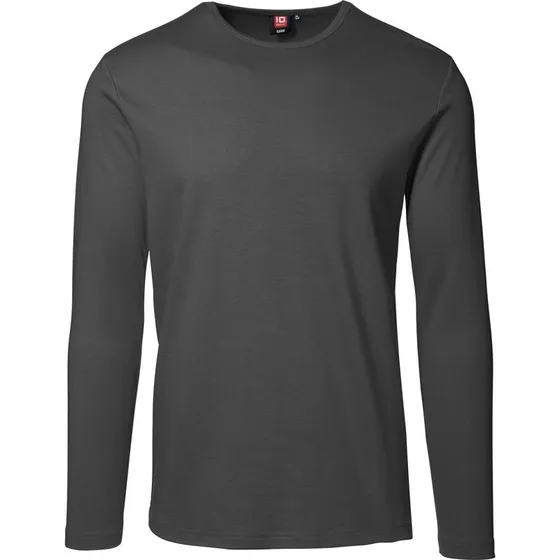 ID Tætsiddende Langærmet T-Shirt Koksgrå