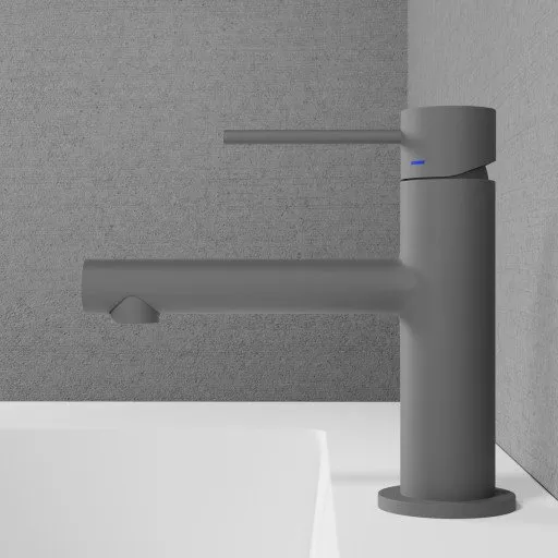 Scandtap Vertex håndvaskarmatur, mat grå