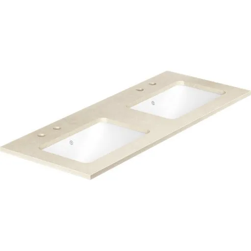 Gustavsberg Ducentic dobbelt håndvask, 119x47 cm, beige