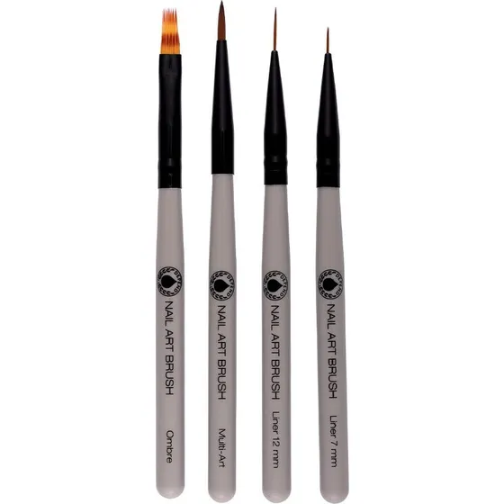 Depend Cosmetic Nail Art Brush Kit - 4 stk. pensler