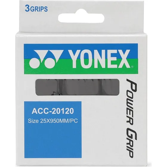 Yonex Power Grip 3-pak, Sort