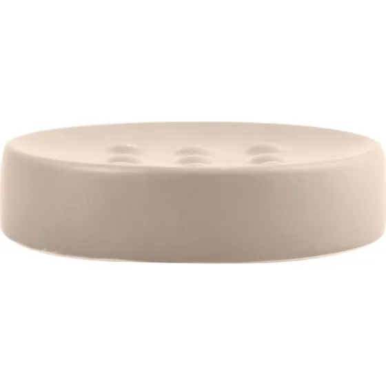 Spirella Tube sæbeskål, mat beige