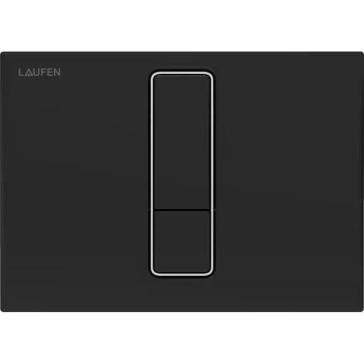 Laufen Lis AW104 betjeningsplade, sort/mat krom