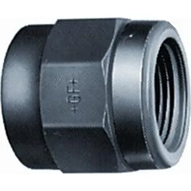 GF PVC Overgangsmuffe 20 mm 1/2" Muffe/Muffe med Rp-gevind