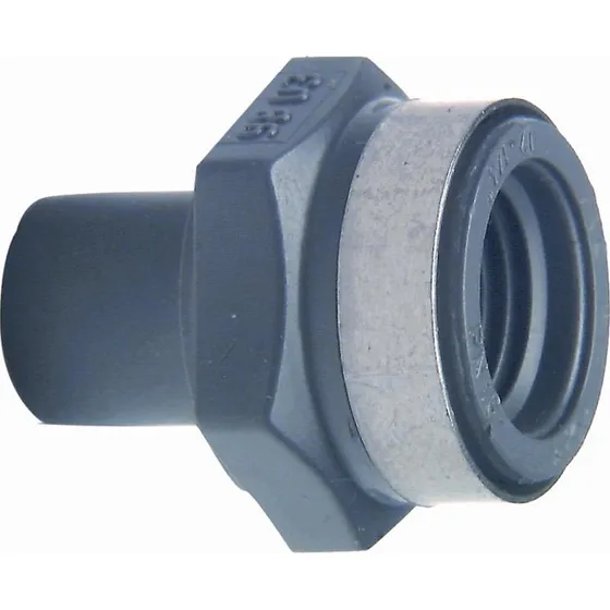 GF PVC Reduktionsnippel 50 mm til 1 1/4'' Rp