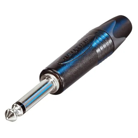Neutrik NP2X-BAG 6,3 mm Mono Jackstik - Sort