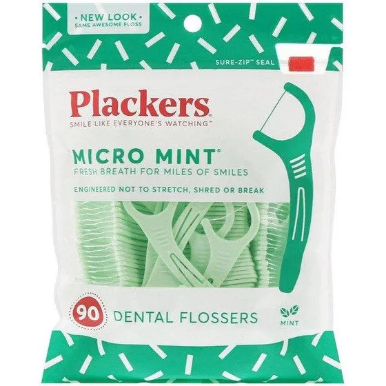 Plackers Micro Mint tandtrådspinde 90 stk