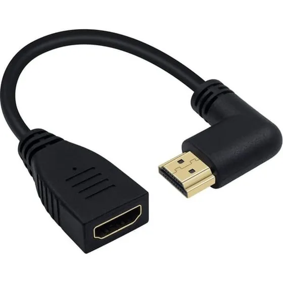 NÖRDIC Vinklet HDMI-adapter 8K60Hz 4K120Hz 48Gbps HDMI 2.1