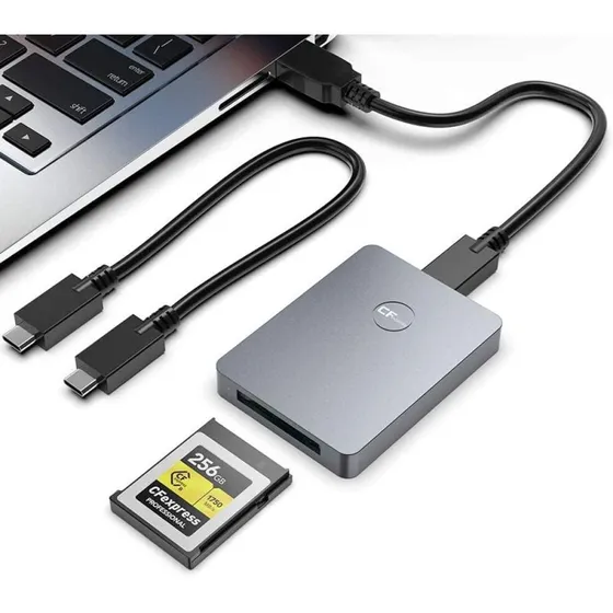 NÖRDIC CFexpress B Kortlæser USB-A & USB-C 3.2 10Gbps