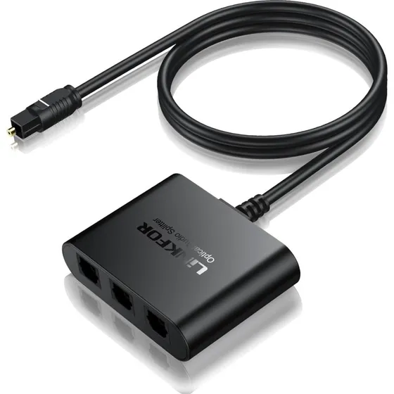 NÖRDIC Digital Optisk TOSLINK Splitter 1 til 3