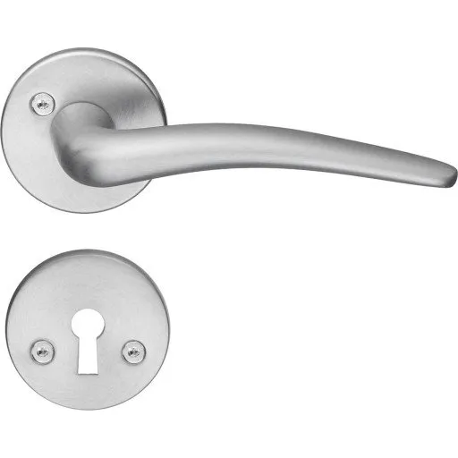 Beslagsboden Basic Classic dørhåndtag, børstet krom