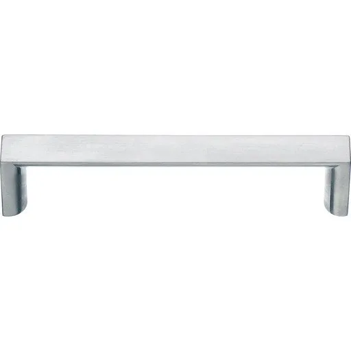 Beslagsboden bøjlegreb, cc 96 mm, børstet krom