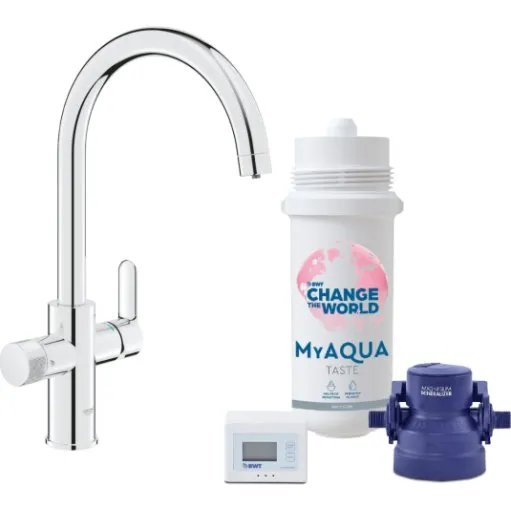 Grohe Pure Home køkkenarmatur med BWT filter, krom