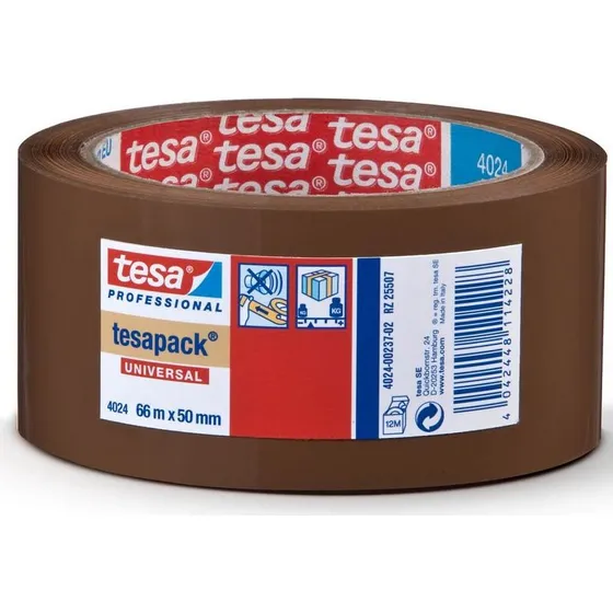 Tesa 4024 Emballagetape Brun 50mm x 66m