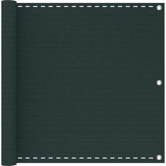 vidaXL Altan Skærm Mørkegrøn 75 x 700 cm HDPE