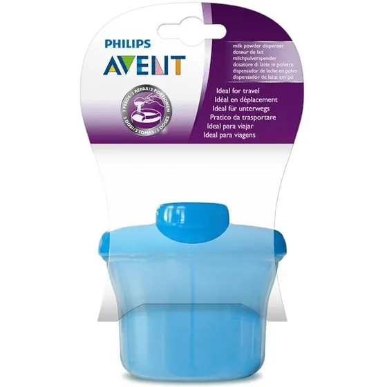 Philips Avent Mælkepulver-dispenser, 3 rum (op til 260 ml) – turkis