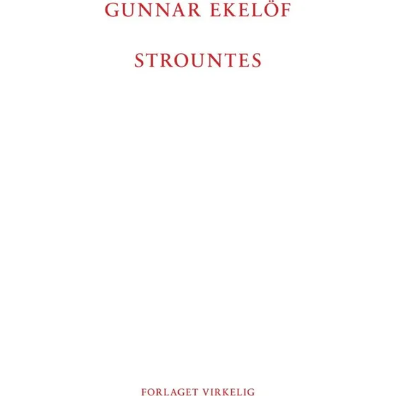 Strountes - Gunnar Ekelöf - Bog