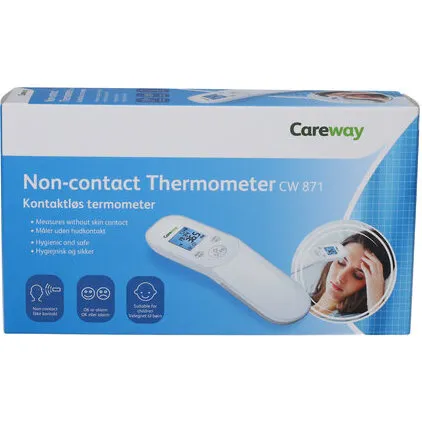 Careway kontaktfri termometer, infrarød - krop/overflade/rum