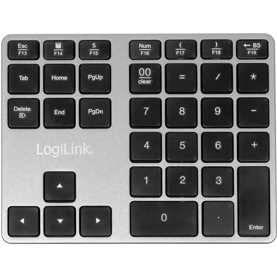 LogiLink Trådløst Numerisk Tastatur (Bluetooth, Genopladeligt)