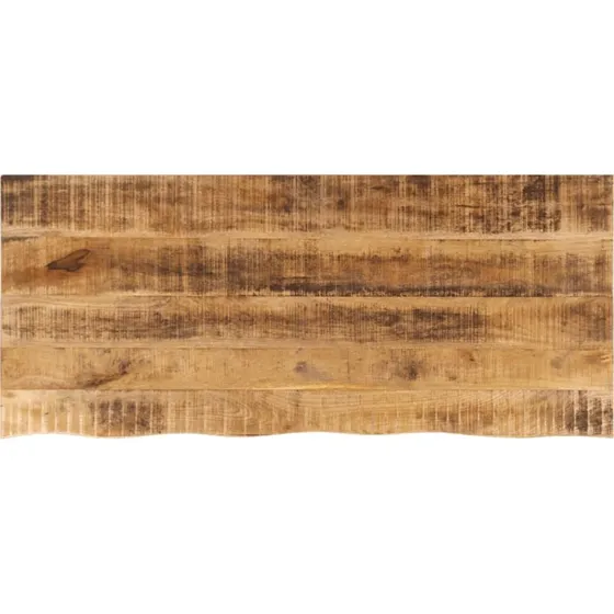 vidaXL Bordplade 140x60x3,8 cm i massivt mangotræ med naturlig kant