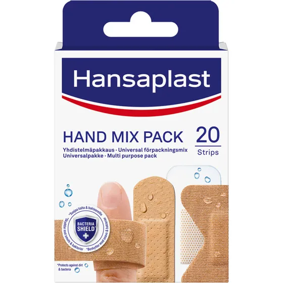 Hansaplast Hand Mix Pack 20 stk – plastre til hænder