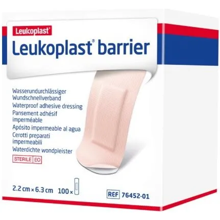 Leukoplast Barrier hæfteplaster 6,3 x 2,2 cm, beige