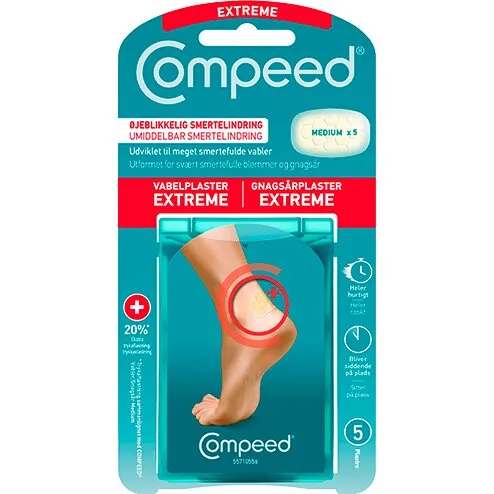 Compeed Vabelplaster Extreme Medium 5 stk (4,2x6,8 cm)