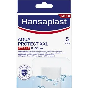 Hansaplast Aqua Protect XXL 8x10 cm - 5 stk.