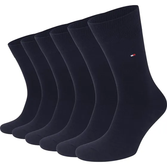 Tommy Hilfiger Classic sokker 6-pak - Mørkeblå, str. 47-49