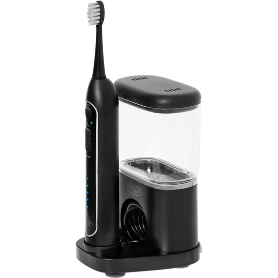 Adler AD 2180b 2-i-1 elektrisk tandbørste med mundskyller, 500 ml - sort