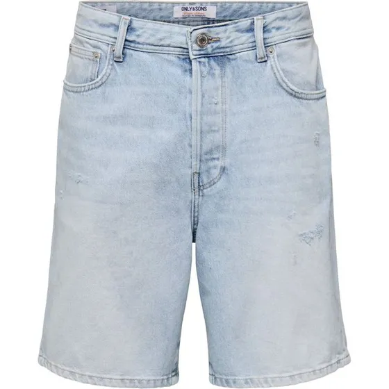 ONLY & SONS Denimshorts i lyseblå