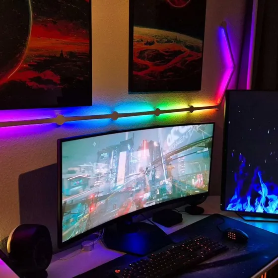 Hexa-Light RGBIC komplet sæt - 6 stk. vægmonteret LED-lys