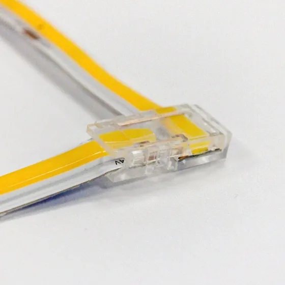 L-mellemled til enkeltfarvede LED strips, 10mm, 12V/24V, COB