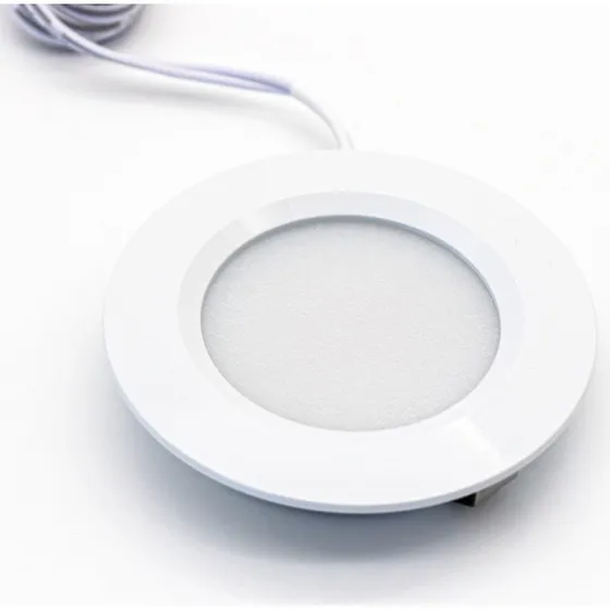 LEDlife Reco68 møbelspot indbygning, mat hvid, 2,7W, 12V DC