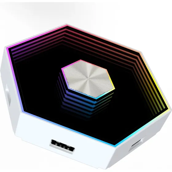 RGBIC Hexagon Infinity Væglys 12 stk. sæt - 12W Multifarvet LED