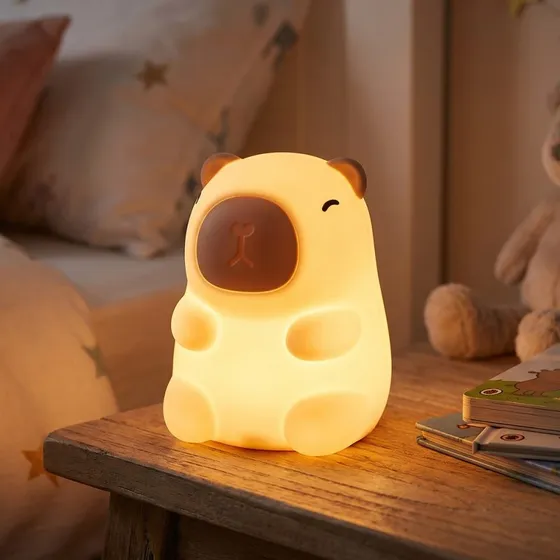 MOCHI Kapivar natlampe i blød silikone - RGB & Varm hvid