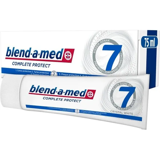 Blend-a-med Complete Protect 7 Crystal White tandpasta 75 ml
